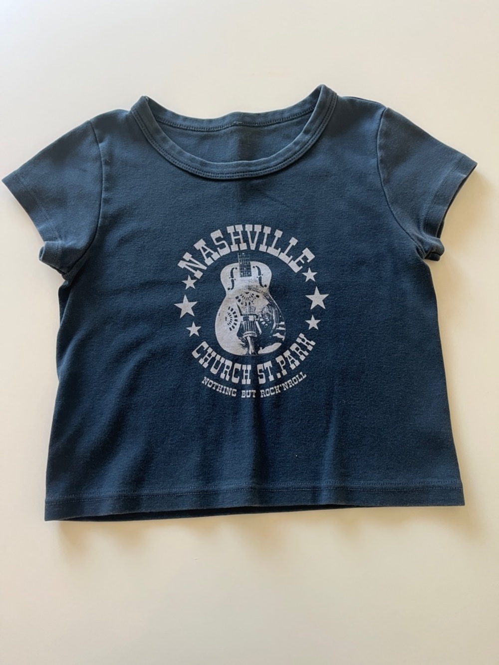 Brandy Melville/ John Galt Navy Nashville Graphic Short Sleeve Tee